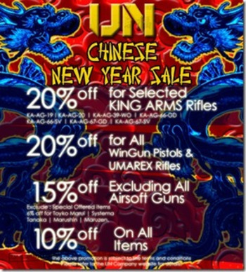 UN Company Chinese New Year sale | Thumpy's 3D House of Airsoft™ @ Scoop.it | Scoop.it