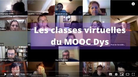 Classes virtuelles du MOOC Dys - Vid&eacute;os | Revolution in Education | Scoop.it