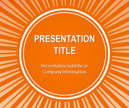 Orange Sunburst PowerPoint Template | Free Business PowerPoint Templates | Scoop.it