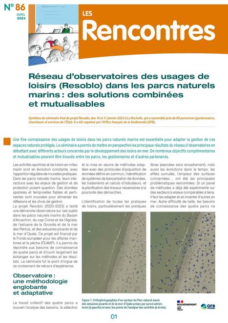 Réseau d’observatoires des usages de loisirs (Resoblo) dans les parcs naturels marins : des solutions combinées et mutualisables - n°86 | Biodiversité | Scoop.it