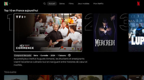 France: TF1+ and TF1 Live TV now on Netflix | TV Press Review | Scoop.it