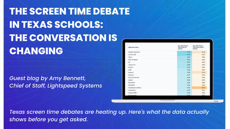 The Screen Time Debate in Texas Schools: The Conversation Is Changing &ndash; | Education 2.0 & 3.0 | Scoop.it