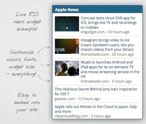 Create Custom RSS News Widgets for Your Website with FeedGrabbr | apps for libraries | Scoop.it