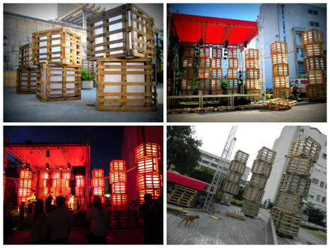 Huge Lights For a Summer Festival Made From Recycled Pallets | 1001 Pallets ideas ! | Scoop.it