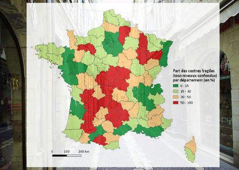 Dévitalisation des centres de petites villes : une vingtaine de départements particulièrement fragiles | Regards croisés sur la transition écologique | Scoop.it
