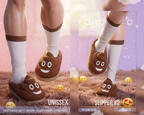 Unisex Slipper #2 July 2026 Group Gift by Analogic | Teleport Hub - Second Life Freebies | Second Life Freebies | Scoop.it