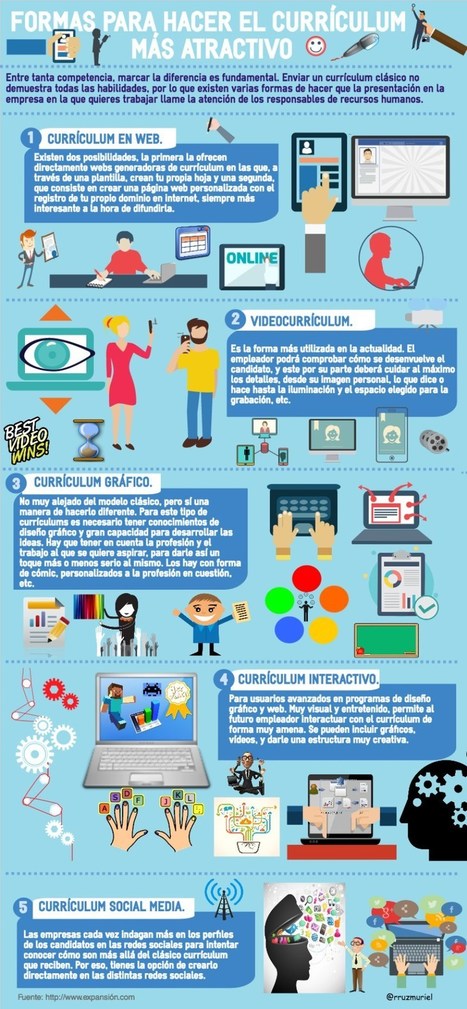 Cómo hacer un currículum más atractivo #infografia #infographic #empleo - TICs y Formación | TIC-TAC_aal66 | Scoop.it