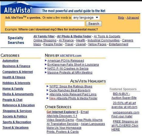 Remember AltaVista? Yahoo Pulls the Plug on the Once Popular Search Engine | e-commerce & social media | Scoop.it