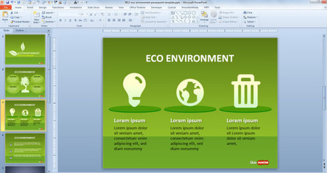 Free Green Sustainability PowerPoint Template - Free PowerPoint Templates - SlideHunter.com | Free Templates for Business (PowerPoint, Keynote, Excel, Word, etc.) | Scoop.it