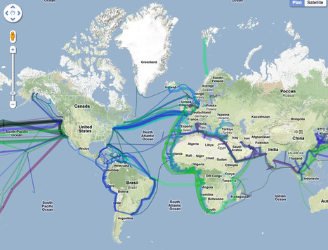 Monde : les connexions sous-marines | Journalisme graphique | Scoop.it