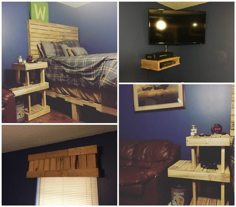 Pallet Bedroom Set 1001 Pallets Ideas Sc