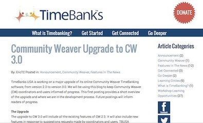 Weaving Community with TimeBanks USA: Drupal and Time-Based Alternative Currencies | Exaltation of Larks | Peer2Politics | Scoop.it
