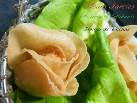 Fleurs frites farcies a la cr&egrave;me d'artichauts | recettes du ramadan  وصفات رمضان أطباق رمضان مطبخ رمضان | Scoop.it
