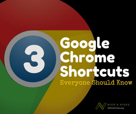 3 Chrome Shortcuts Everyone Should Know via Edtechpicks | Daring Ed Tech | Scoop.it
