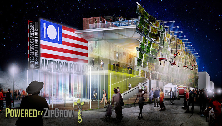 U.S. Pavilion Powered By ZipGrow - World's Fair 2015 | Almere Groene Stad | Scoop.it