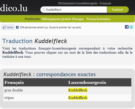 Traduction Kuddelfleck - Luxembourgeois / Fran&ccedil;ais | dico.lu | Luxembourg (Europe) | Scoop.it
