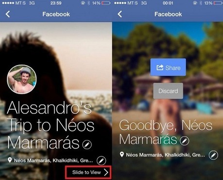 Facebook teste la fonction des photos en diaporama avec Trip Slideshow - #Arobasenet | Going social | Scoop.it