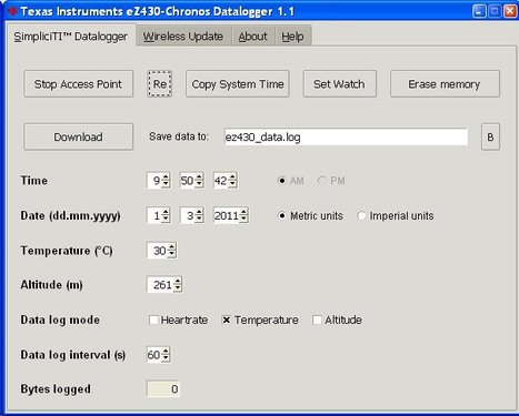 Temperature Data Logging with TI eZ430-Chronos Watch | Embedded Systems News | Scoop.it