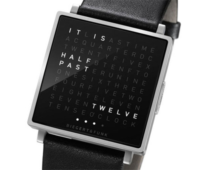 Watch face has 110 letters, tells time in words instead | Nerdy Needs | Scoop.it