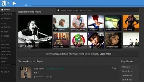 2u.fm – Música gratis y personalizada, con recomendaciones diferentes cada día | Las TIC y la Educación | Scoop.it