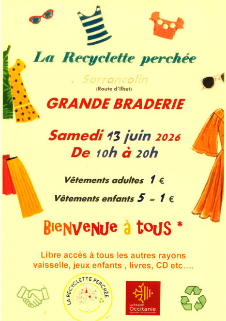 Grande braderie de la Recyclette perch&eacute;e le 13 juin &agrave; Sarrancolin | Vall&eacute;es d'Aure & Louron - Pyr&eacute;n&eacute;es | Scoop.it