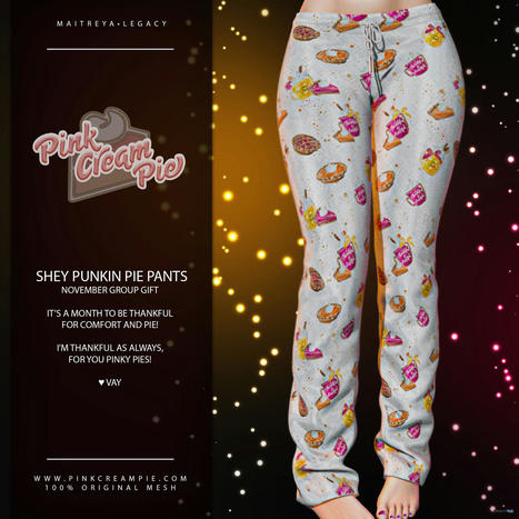 Shey Punkin Pie Pants November 2021 Group Gift by Pink Cream Pie | Teleport Hub - Second Life Freebies | Second Life Freebies | Scoop.it