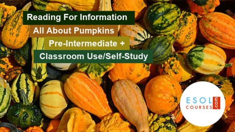 All About Pumpkins - ESL Factfile | Topical English Activities | Scoop.it