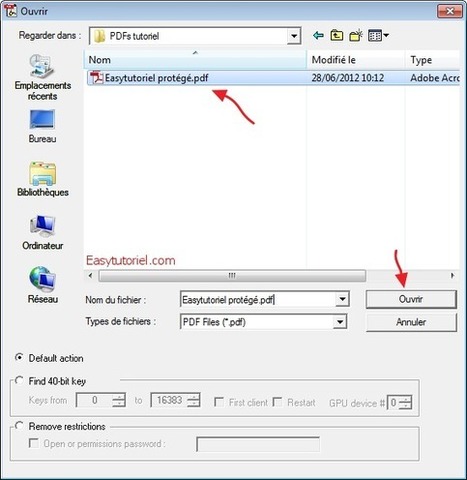 Comment supprimer/retrouver le mot de passe d’un fichier PDF ! | Easytutoriel.com | Mes ressources personnelles | Scoop.it