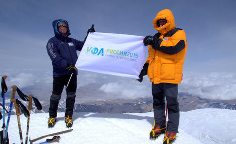 SCO and BRICS summits flag hoisted over Elbrus | KHOEKHOE-XAM HERITAGE | Scoop.it