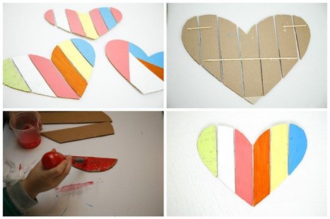 Cardboard Valentine Heart | 1001 Recycling Ideas ! | Scoop.it