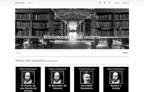 Textos.info, la biblioteca digital abierta, legal y gratuita con más de 2.000 títulos | Educación, TIC y ecología | Scoop.it