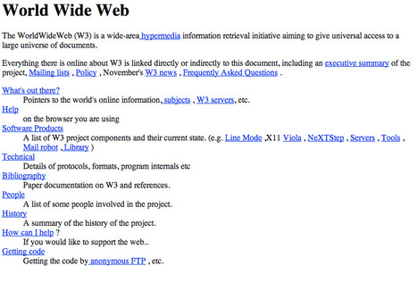 20 Years Ago, The First Public Web Page Went Live. Now It's Back. | Education & Numérique | Scoop.it