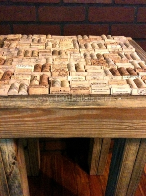 Pallet Wood Cork End Table | Eco-conception | Scoop.it