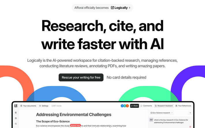 Logically : Un outil d’IA fait pour la recherche et la rédaction documentaire | TIC, TICE et IA mais... en français | Scoop.it