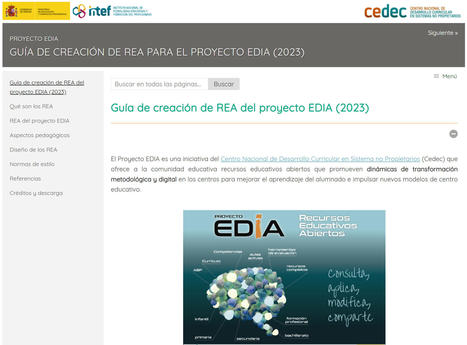 Artículo: Guía de creación de REA del proyecto EDIA (2023) | Education 2.0 & 3.0 | Scoop.it