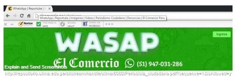 ¿Periodistas ciudadanos o fuentes informativas? Caso “Wasap” El Comercio / María Cristina Bellido | Comunicación en la era digital | Scoop.it