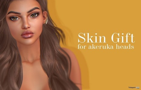 Meg Skin For AKERUKA Deluxe Heads 1L Promo Gift by AKERUKA | Teleport Hub - Second Life Freebies | Second Life Freebies | Scoop.it