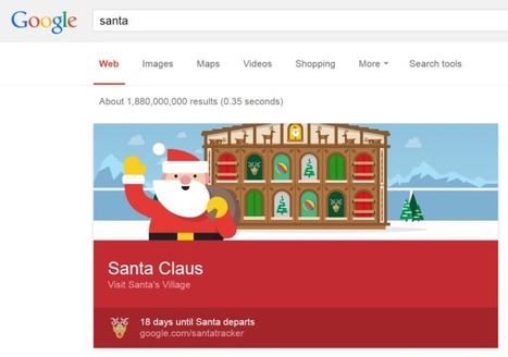 Google Now Serves Up Santa Tracker Card For "Santa" & "Santa Claus" Searches | Daily Magazine | Scoop.it