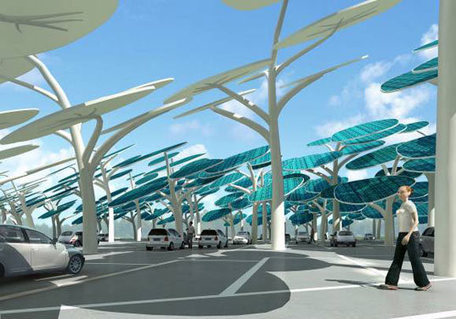 Beautiful Solar Forest Charging System for Parking Lots | thefuture | Scoop.it