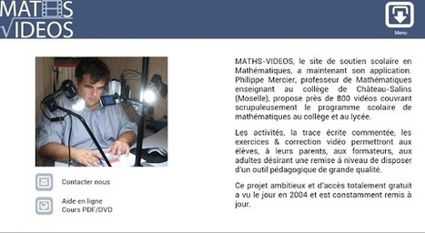 Maths-Videos - Applications Android | NUMÉRIQUE TIC TICE TUICE | Scoop.it