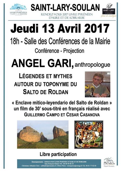 Conférence et projection sur le Salto de Roldan à Saint-Lary Soulan le 13 avril | Vallées d'Aure & Louron - Pyrénées | Scoop.it