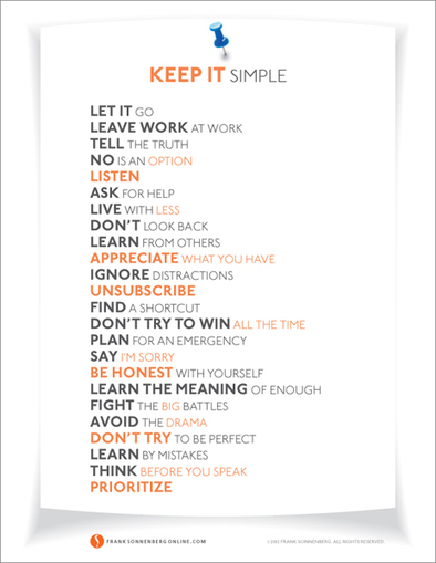 24 Ways to Simplify Your Life | #SoftSkills #LEARNing2LEARN  | #HR #RRHH Making love and making personal #branding #leadership | Scoop.it