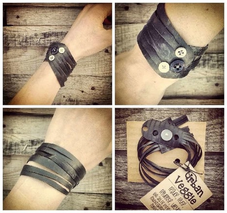 Custom Bike Innertube Bracelets | 1001 Recycling Ideas ! | Scoop.it