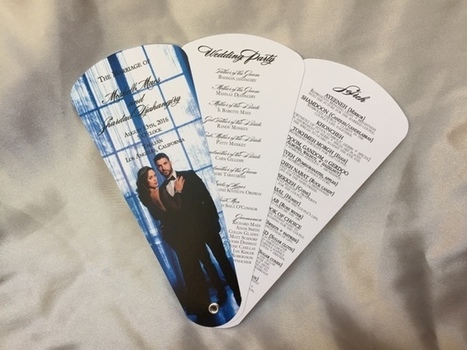 Wedding Petal Fan Programs Wedding Fans Sc