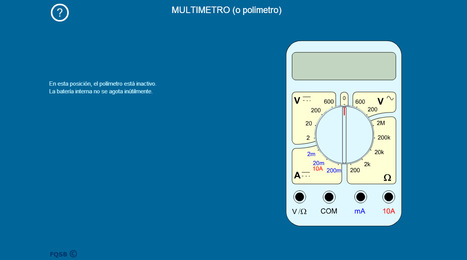 MULTIMETRO | la animación flash interactiva para entender el multímetro y sus tres funciones: voltímetro, amperímetro y óhmetro | tecno4 | Scoop.it