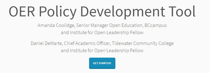 OER Policy Development Tool #opended #OER #highered #edtech | The iOER Handbook | Scoop.it