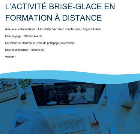 Briser la glace en formation à distance | APPRENDRE À L'ÈRE NUMÉRIQUE | Scoop.it