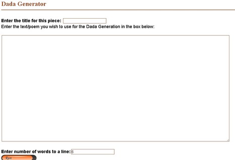 Ben Johnson - Poetry - Dada Generator | 1Uutiset - Lukemisen tähden | Scoop.it