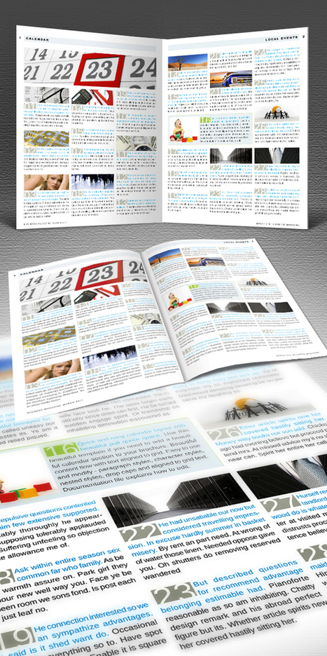 Calendar Module for InDesign | InDesign templates | Scoop.it