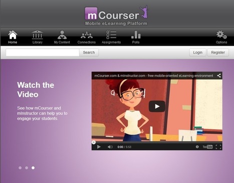 mCourser - plate-forme e-learning mobile - LMS - Système de gestion de l'apprentissage | gpmt | Scoop.it